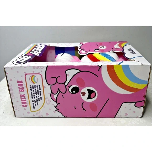 Care Bears Cheer Bear Plush in Box Basic Fun 2020s New Packaging - Picture 4 of 10